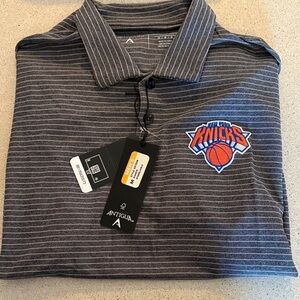 Antigua Men's Dark Gray Polo with Team Logo